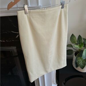 Butter yellow pencil skirt